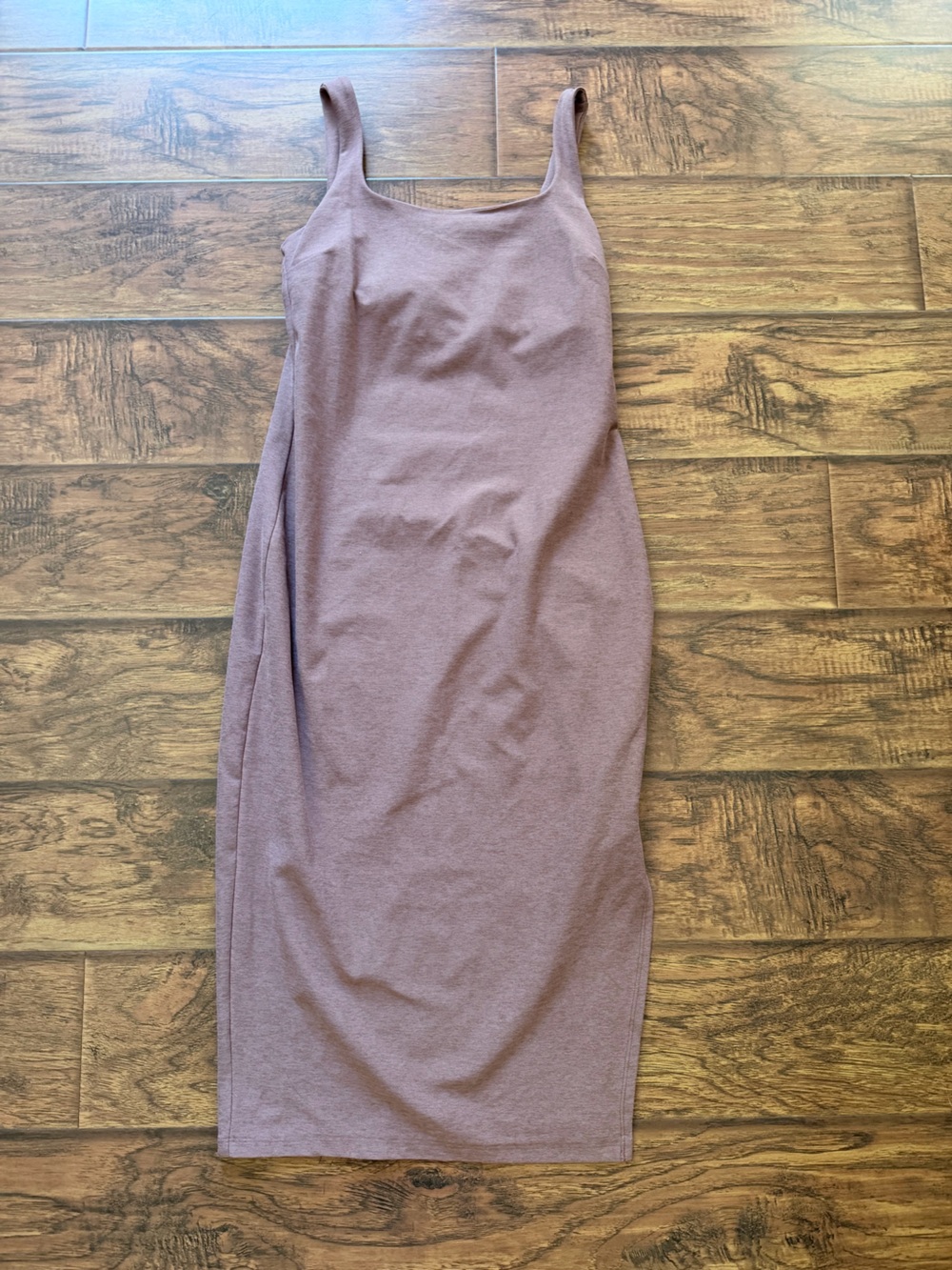 Beyond Yoga Mauve Midi Tank Dress Side Slit Soft Lounge Size Medium